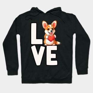 Love Corgi Hoodie